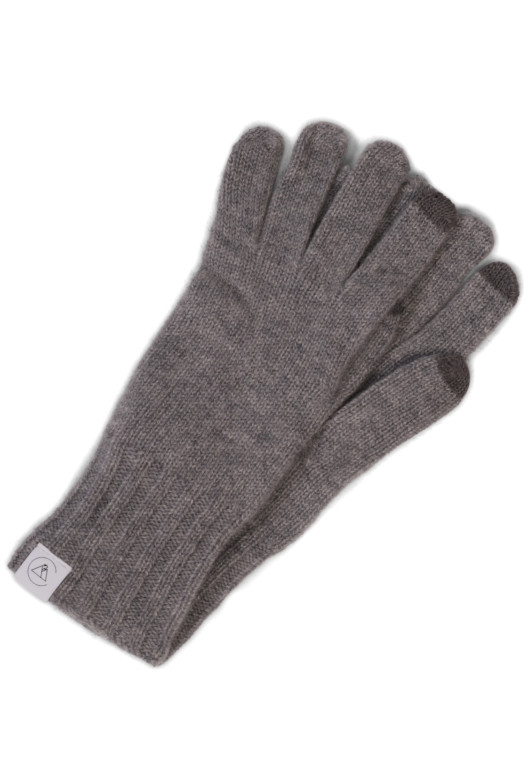 Kaschmir Handschuhe Touchscreen tauglich grau