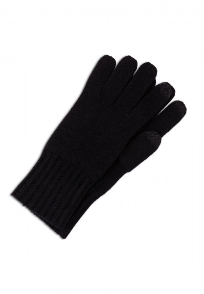 Kaschmir Handschuhe Touchscreen tauglich schwarz