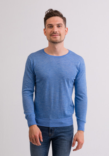 Kaschmir Rundhals Pullover hellblau (Frühling)